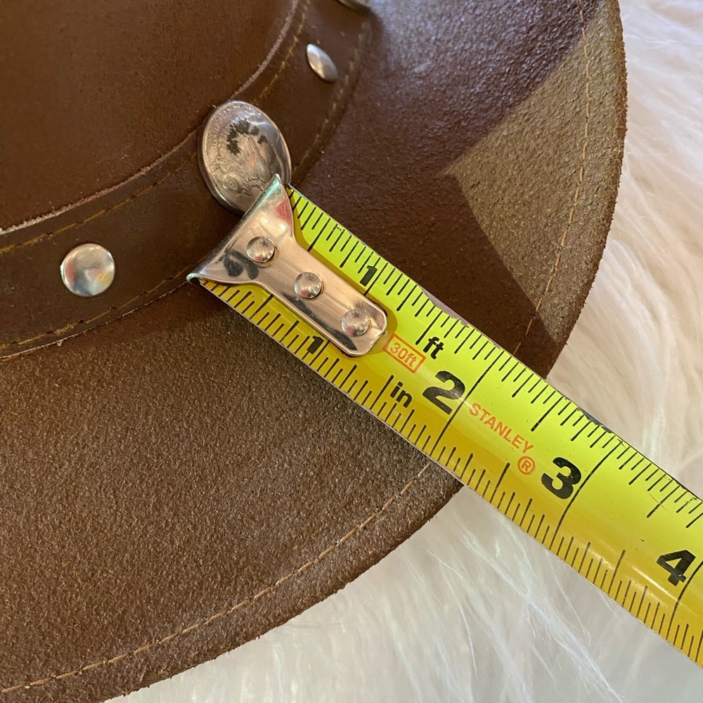 Unisex Leather Cowboy Hat - L - Picture 6 of 10